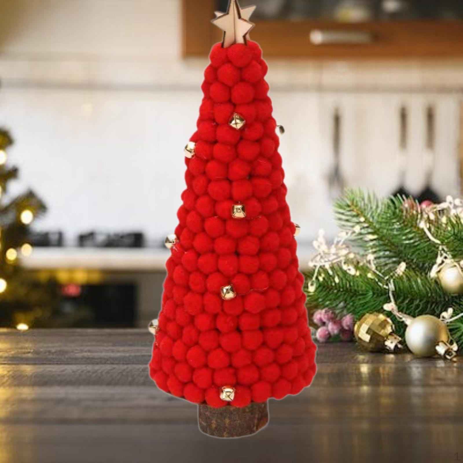 

Рождественская елка Статуэтка Деревянная скульптура Коллекционные поделки Декоративная рождественская фигурка Украшение для Red