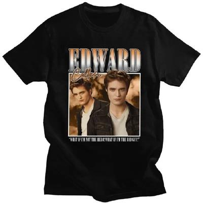 Custom Classic Edward Cullen Love Twilight Film T Shirt Men Short Sleeved 100% Cotton T-shirt Casual Tees Fashion Tshirt
