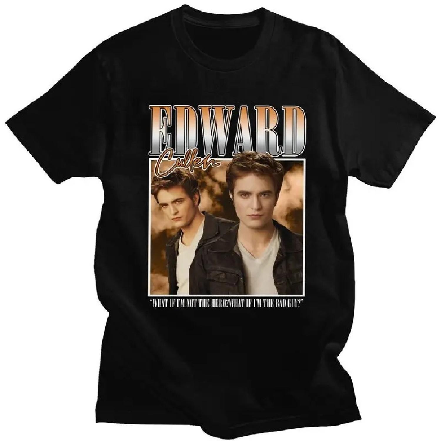 

Custom Classic Edward Cullen Love Twilight Film T Shirt Men Short Sleeved 100% Cotton T-shirt Casual Tees Fashion Tshirt XXXXXL різнокольоровий