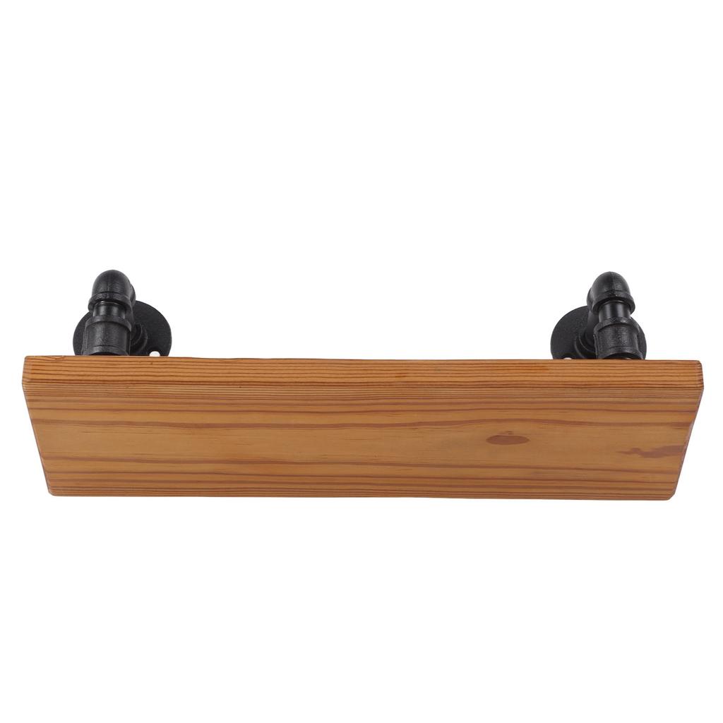 Wall Mounted Shelf Solid Wood Board Wrought Iron Pipe Retro Floating Shelves Wall Shelf for Home