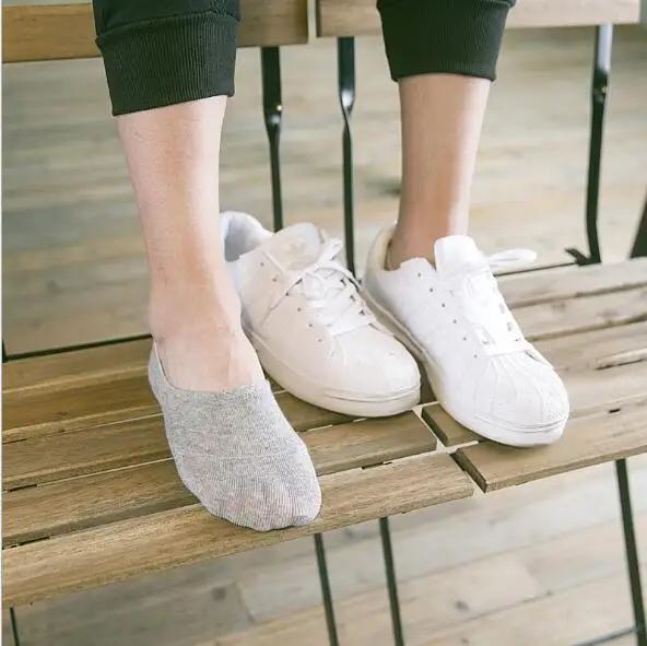 Men Socks 1 Pair of Fashionable Men's Boat Socks Non-slip Invisible Inner Lining Soft and Breathable Cotton Socks Accessories