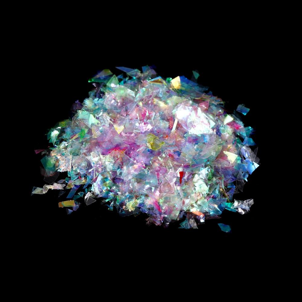 

20g Irregular Aurora Paper Sequin Epoxy Resin Fillings Flakies Colorful Paillettes for Epoxy Resin Mold Filler Crafts Nail Art