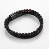 New High-quality Natural Red Tiger's Eye Leather Bracelet, Magnetic Buckle Men's Bracelet