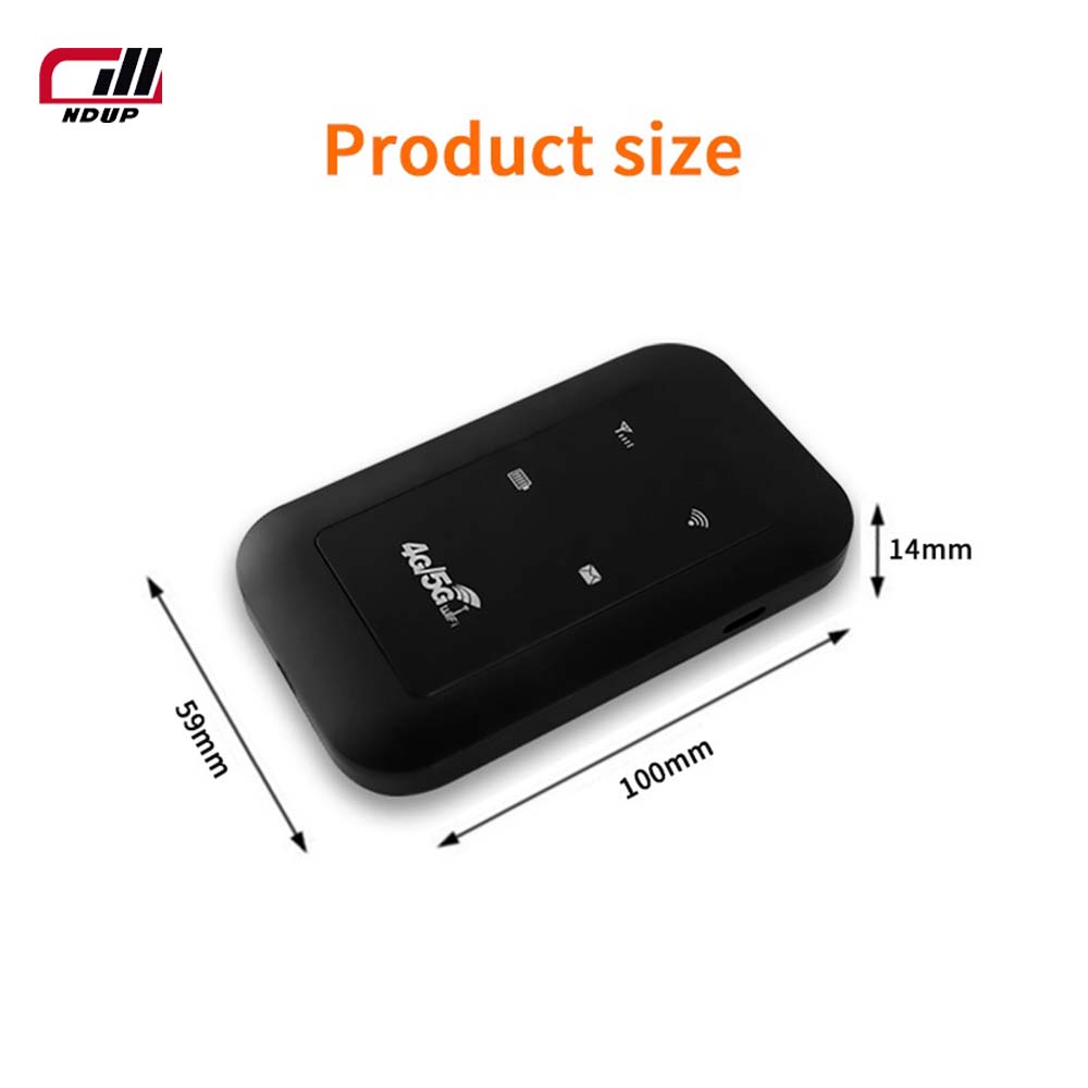 Router wireless NDUP H806 4G LTE - Mini modem, WiFi în bandă largă mobilă de 150 Mbps, baterie de 2100 mAh