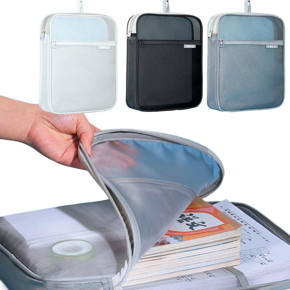 Thickened Document Organizer Large Capacity Transparent File Holder File Pockets  Breathable