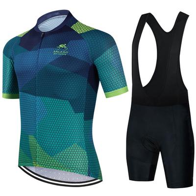 Salexo 2023 zestaw koszulek rowerowych oddychająca odzież rowerowa Ropa Ciclismo mężczyźni odzież rowerowa z krótkim rękawem sportowy zestaw rowerowy