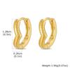 Gold Plated V-Shaped Zircon Huggie Hoop Earrings,  Small Paved Fashion Korean CZ Geometric Lightweight Minimalist Ear Jewelry