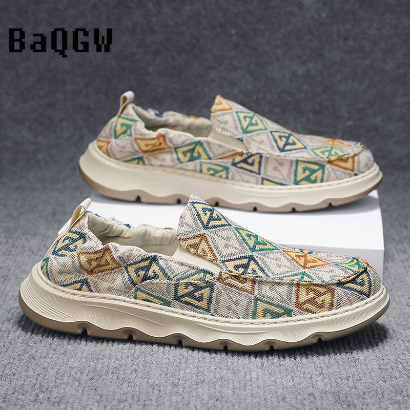 Lässige Herrenschuhe Herbst Atmungsaktive Outdoor Walking Fashion Skate Schuhe Slip-On Dämpfung Bequeme Loafer Flache Schuhe_voghion.com