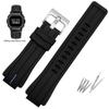 Silicone Watchband For Casio G-SHOCK GA2100 GA-2100 GM2100 DW5600 DW6900 Modified Black Rubber Sports Waterproof Strap 16mm