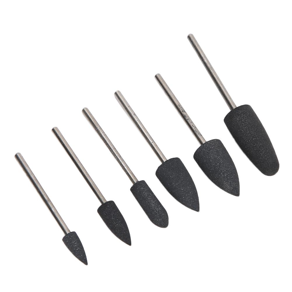 6pcs Nail Drill Bit Nail Art Drill Manicure Grinding Head Nail Polishing Bits Accessory03