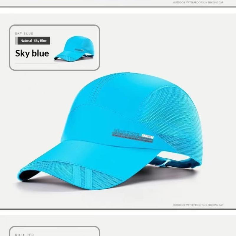 Unisex Baseball Cap For Outdoor Sports Summer Uv Protection Adjustable Quick Dry Braethable Tennis Hat Brim Hats