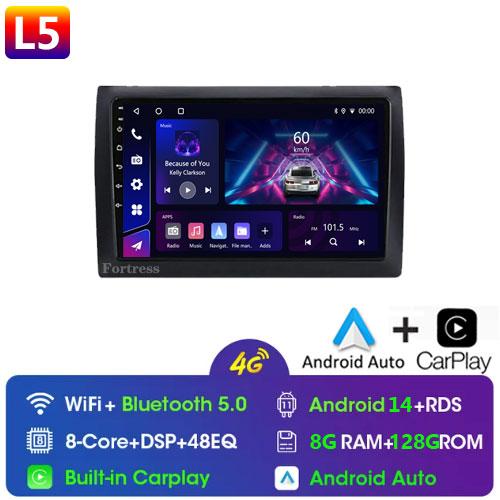 Radio 8GB+128GB 4G Android 13 pentru Fiat Stilo 2002 2003 2004-2010 Player Multimedia stereo pentru masina Carplay Navigatie GPS Auto 2DIN