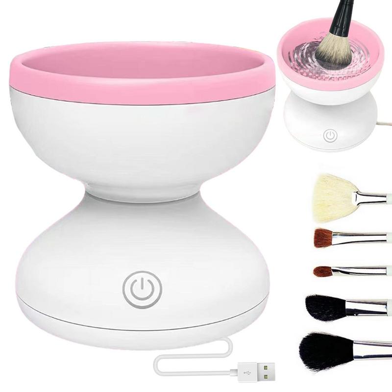 

Electric Makeup Brush Cleaner Machine USB Charging Portable Silicone Automatic Cosmetic Brushes EyeShadow Brush Cleaning Tool белый