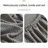 Elastic Stretch Dining Chair Cover Long Jacquard Chair Cushion Cover Waterproof Seat Covers Chair Protectors
