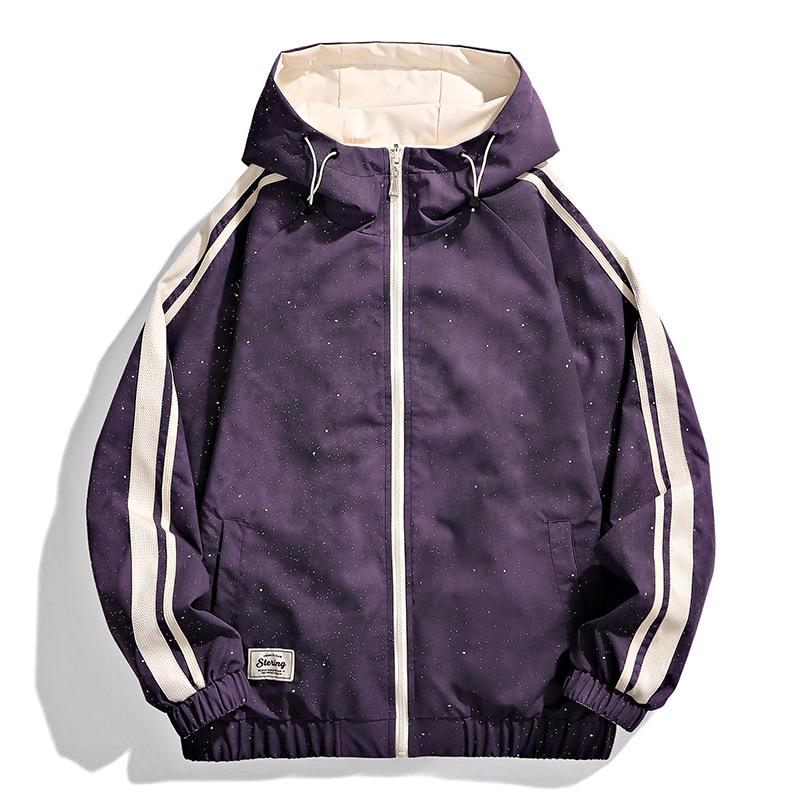 Cotton Coat Men's New Winter Hooded Trendy Brand Gypsophila Reversible Thickened Velvet Cotton Casual Jacket