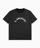 Peulonteuakaibeulaeb Arch Striped Short Sleeve T-Shirt [Black]