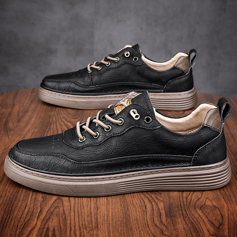 Brown Genuine Leather Leather Shoes Men's Moccasin Outdoor Casual Oxford Shoes Men's Quality Brand office Dress Shoes for man