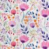 Royal Samt Stoff Polyester Zum Nähen - Motiv Blumen - Rdx2661