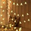 Serielle Lichterkette - 14 LED Kristall-Lilie, 10 Fuß Warmweiße Lichterkette für Zuhause, Mandir, Pooja-Raum, Deepawali- & Diwali-Dekoration, Weihnachten