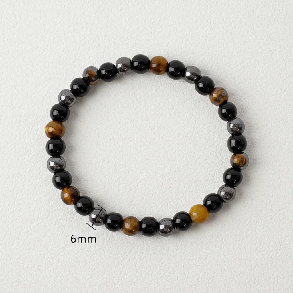 

Fashion Charm Mens Bracelet Jewelry Wrist Accessories Handsome Hand Woven Exquisite Gift 6 8 10mm Bead Size Option