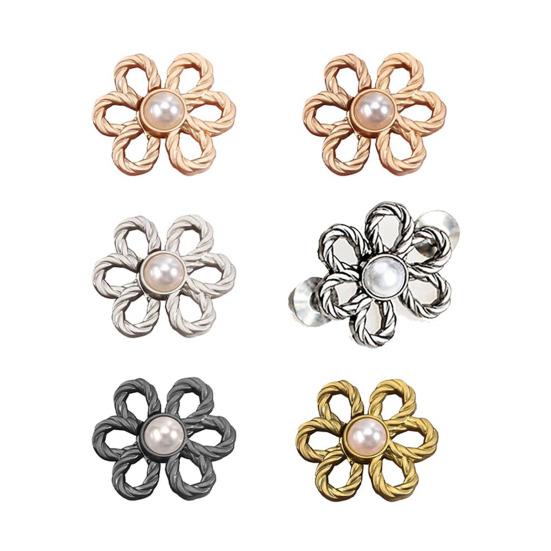 Pants Waist Tighteners No-Sewing Butterfly Flower Buttons Pins Adjustable Waist Buckle Extender Pants Waist Clip for Loose Jeans Skirts