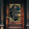 Christmas Pinecone Four-cornered Border Decorative Window Sticker for Home Balcony Glass Window Beautification.