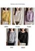 Women's Loose Solid Color Hollow Knit Wool Cardigan - Round Neck, Long Sleeve, Casual Jacket for Spring & Autumn