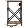 Nightstand Smoked Oak 41 x 31 x 51 cm Engineered Wood