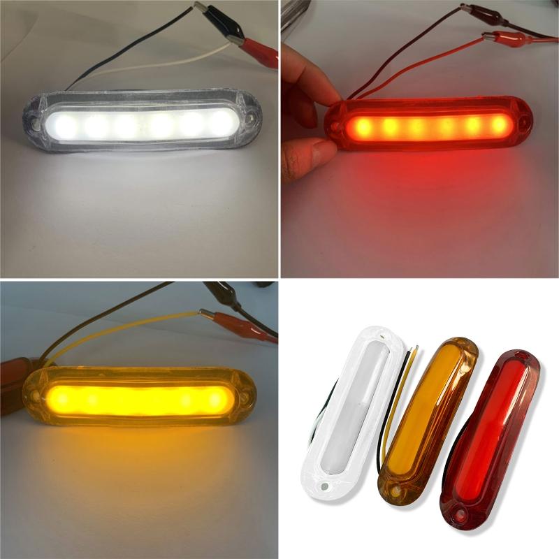 6LED Turn Signal Stop Brake Light For Car Trailer Truck Pickup Indicator Waterproof Taillamp Side Marker Lamp Tail Light