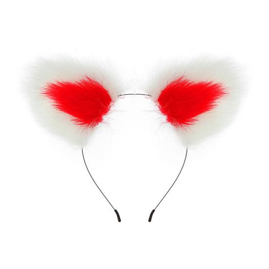 Plush Cat Ear Headband Durable Metal Hairband Versatile Design Hair Hoop Cosplay Props Hair Accessory
