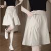 Women's Elastic Waist Wide Leg Shorts A Line Skort Plus Size Casual Summer Breathable Culottes