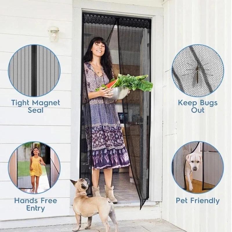 Summer Household Bedroom Magnetic Mosquito-proof Door Curtain Automatically Closes Invisible Mesh Mosquito Nets