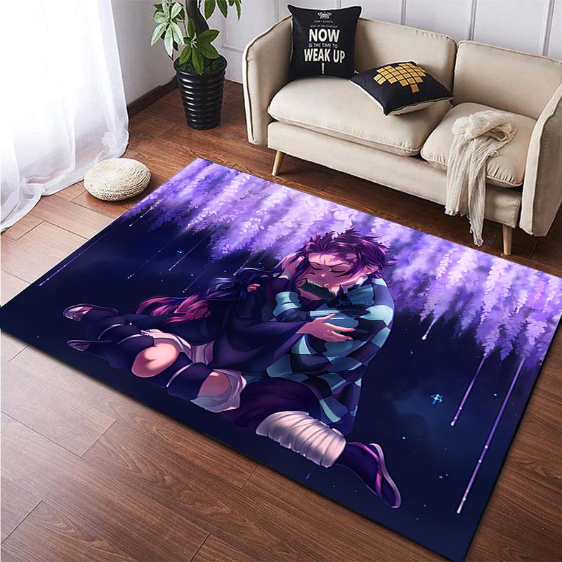 Demon Slayer Custom Carpet Living Room Carpet  Camping Mat Kitchen Mat Yoga Mat Washroom Floor Mat Decoracion Room Kitchen Mat