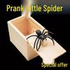 Jump Scare Wooden Box: Spider Gag Horror Prank Toy