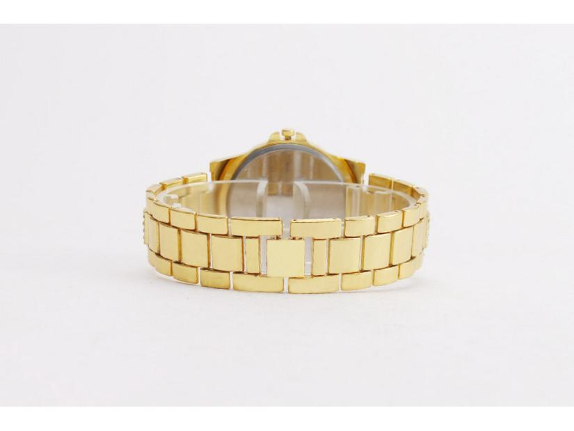 Damen Quarz Mode Armbanduhr mit Voll Diamantbesetztem Design