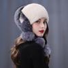 Mink Fur Women's Autumn and Winter Imitation Fur Fashion Hat Warm Mink Fur Thickened Ear Protection Fox Fur Headband Hat
