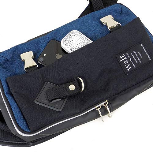 Walt Body Bag with Flap, Two-Layer Storage, Color-Scheme Black