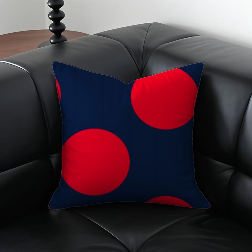 Classic Polka Dot Retro Dot Cushion Cover Pillow Case Anti-Dustmite Invisible Zipper Silky Plush Cushion