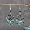 Vintage Ethno Strass Quaste Wassertropfen Ohrringe für Damen Boho Hohl Geometrisch Hängende Ohrringe Pendientes Mujer Brincos