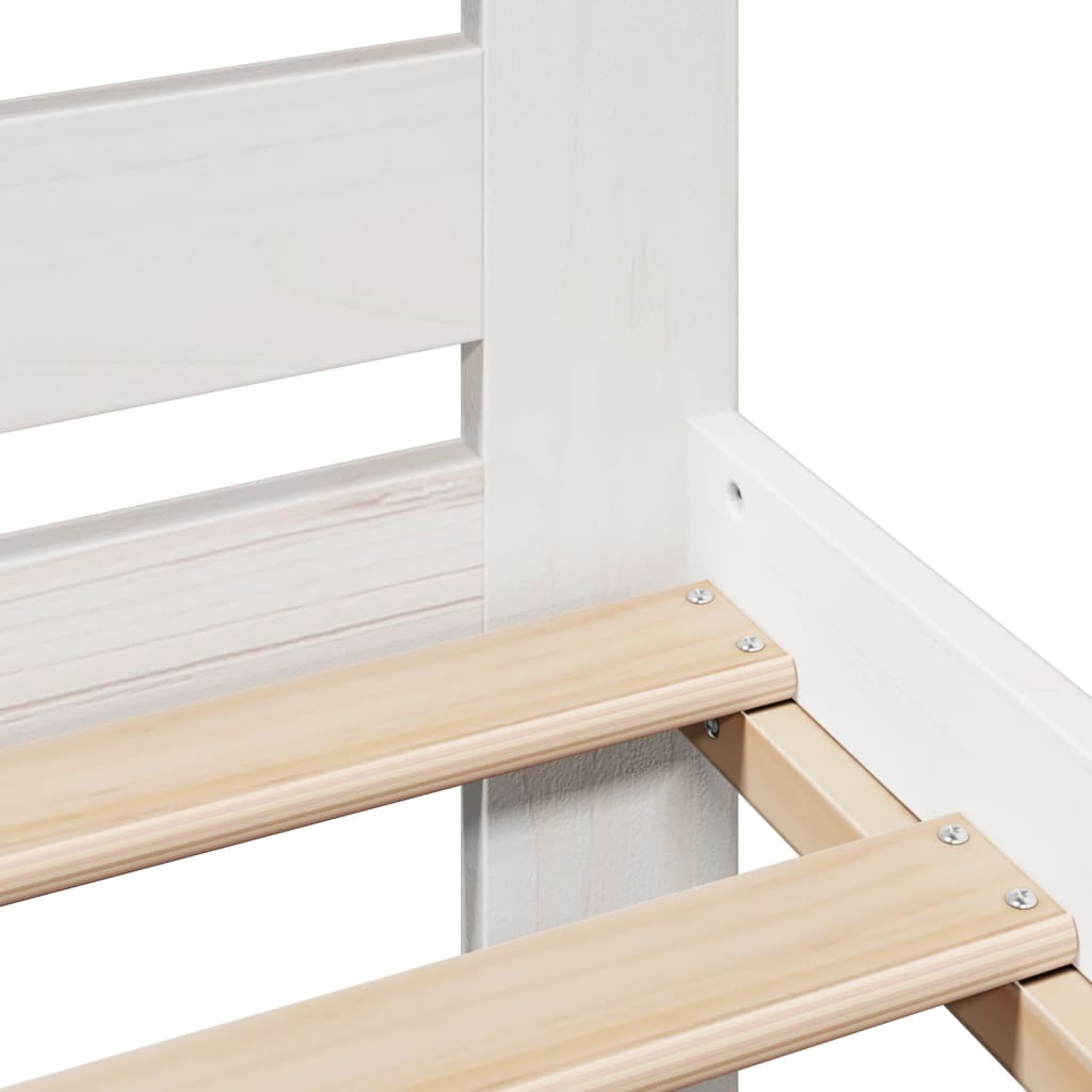 Solid Wood Bed without Mattress White 180 x 200 cm Pine Wood