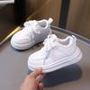 Ultraleichte Kinder-Sportschuhe Board-Schuhe 2025 Herbst Schulstil Jungen Schulsportschuhe Mädchen Baby Klettverschluss weiße Schuhe