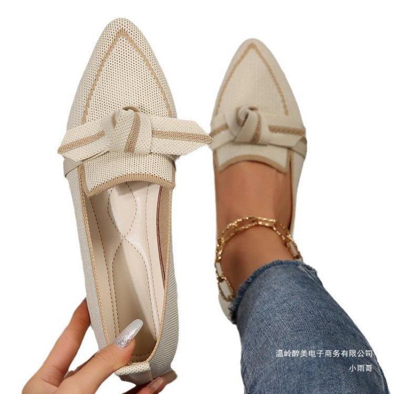 Women's Shoes Loafers Ballet Flats Pointed Toe Barefoot Slip-on Sandals Casual Low Heel Luxury Brand Woman Shoe New in Butterfly