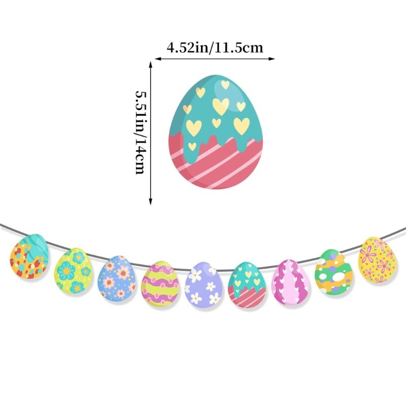 Easters Cake Decoration Cake Toppers Decorative Balloons Cake Decors Hanging Banners Suitable for Festival Occasion