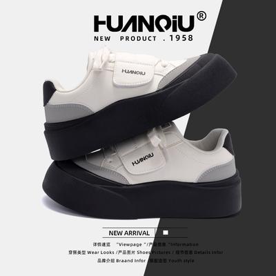 Global Casual Board Shoes Women's ZHQ68207 Spring New Genuine Versatile Women's Shoes Fashion Explosion White Shoes Women