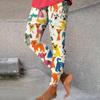 Women's High Waist Yoga Leggings Slim Fit Streetwear Cat Digital Print Stretch Fitness Workout Pants