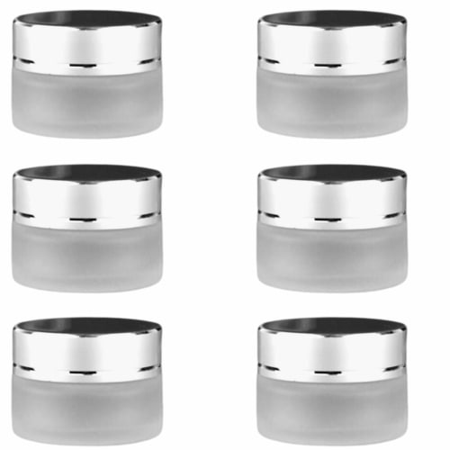 

EXDUCT Cream Containers, Aroma Cream Containers, Cream Cases, Set of 6 Glass Bottles, Handmade Cream Containers, Apothecary Bottles, Aromatherapy Loti