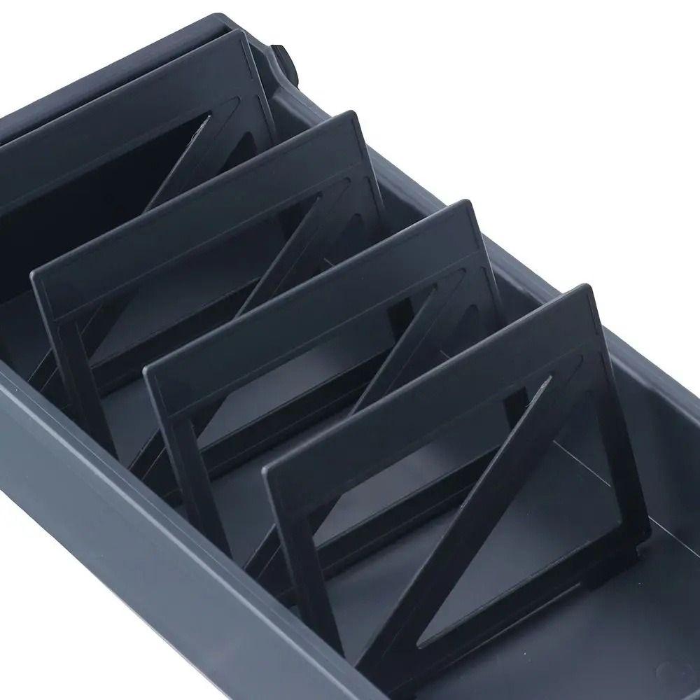 Desktop Storage Business Card Box 4 Dividers Index Card Holder Name Card Organizer  Men Women