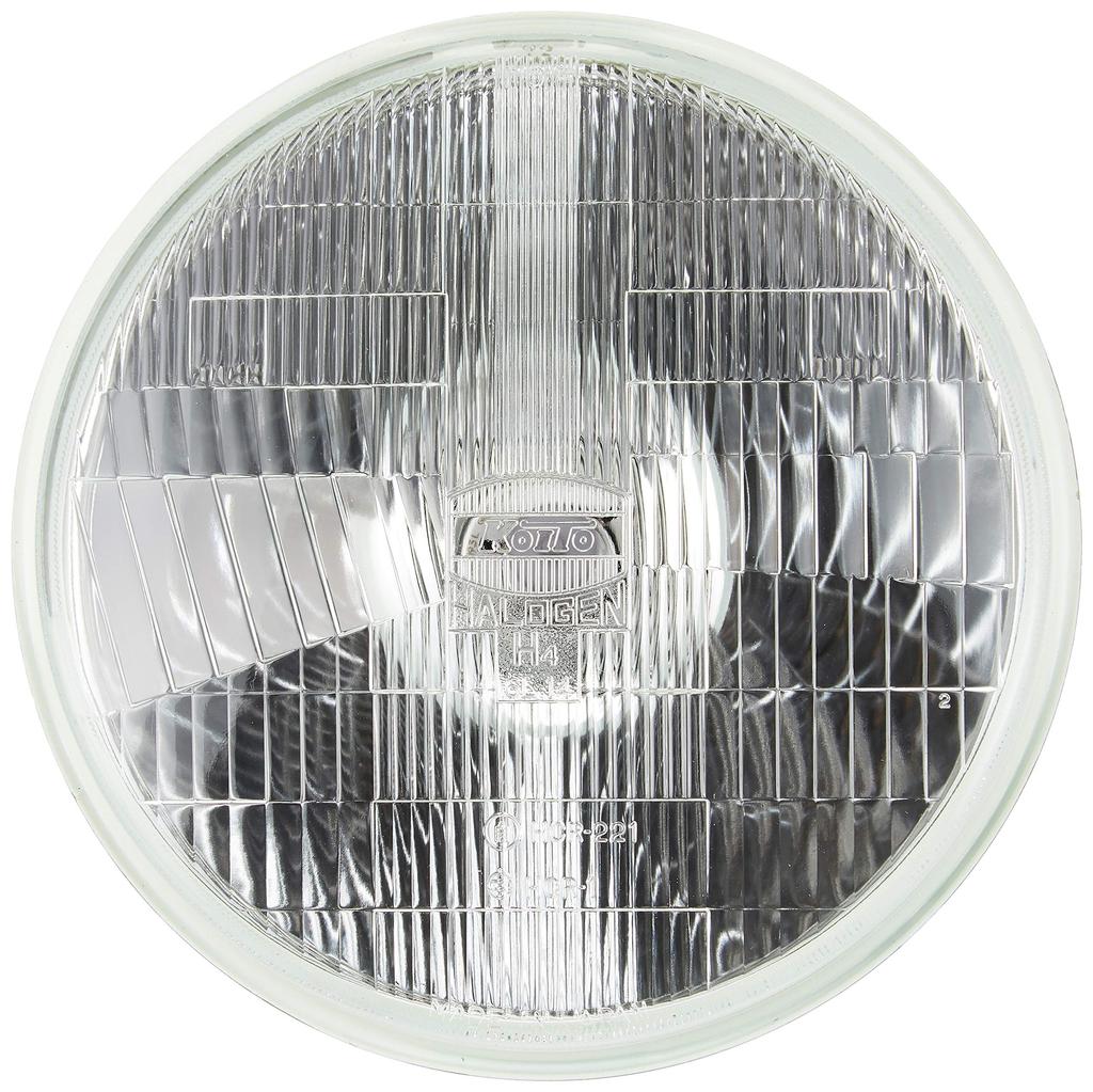 KOITO Replaceable Bulb Halogen Headlamp Unit Round (Two Bulbs, 12V) [Part Number] HSSB-16-12HP