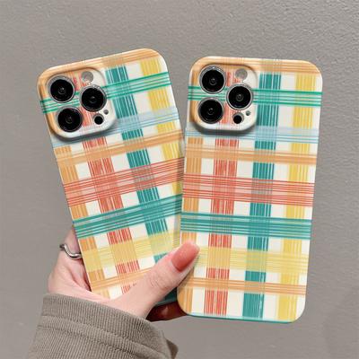 Luxus Farbkarom Muster Glänzende Folie Harte PC Handyhülle für Oppo A6 A5 A78 A3 A3X A60 A57 A76 A36 A17 A16e A55 Pro 4G 5G