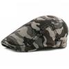HT5060 Berets All Seasons Men Women CapVintage Artist Painter Beret Hat 100% Cotton Ivy Flat Cap Adjustable Camouflage Beret Cap